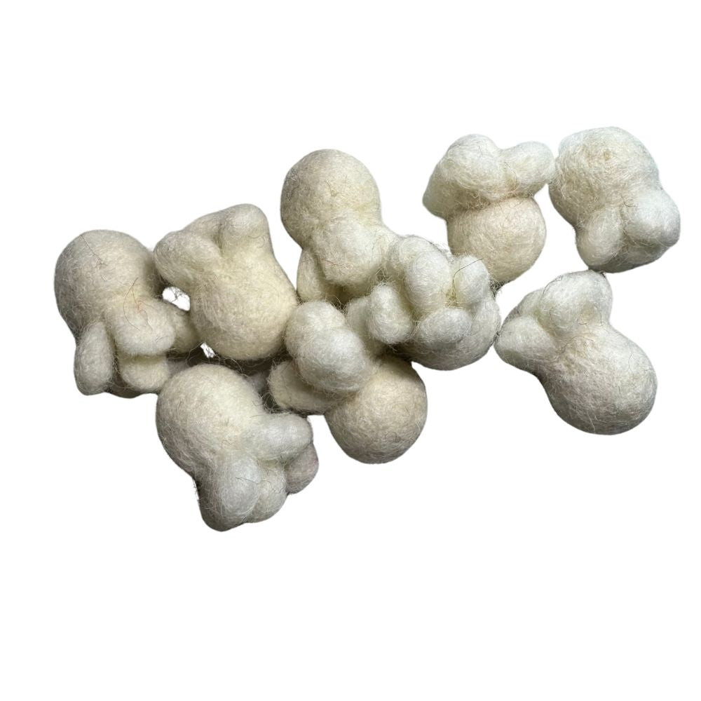 Popcorn-shaped cat toys sprayed with catnip, lightweight toys designed for batting, chasing, and independent play by CatnipTakeout