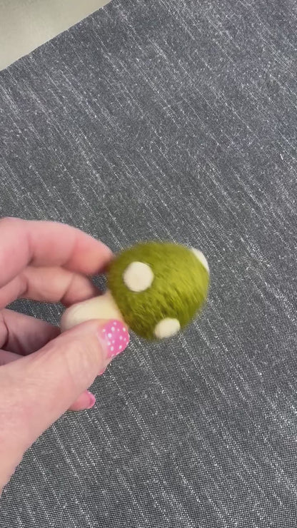 Mushroom Catnip Toy | Wool Felted Cat Toy